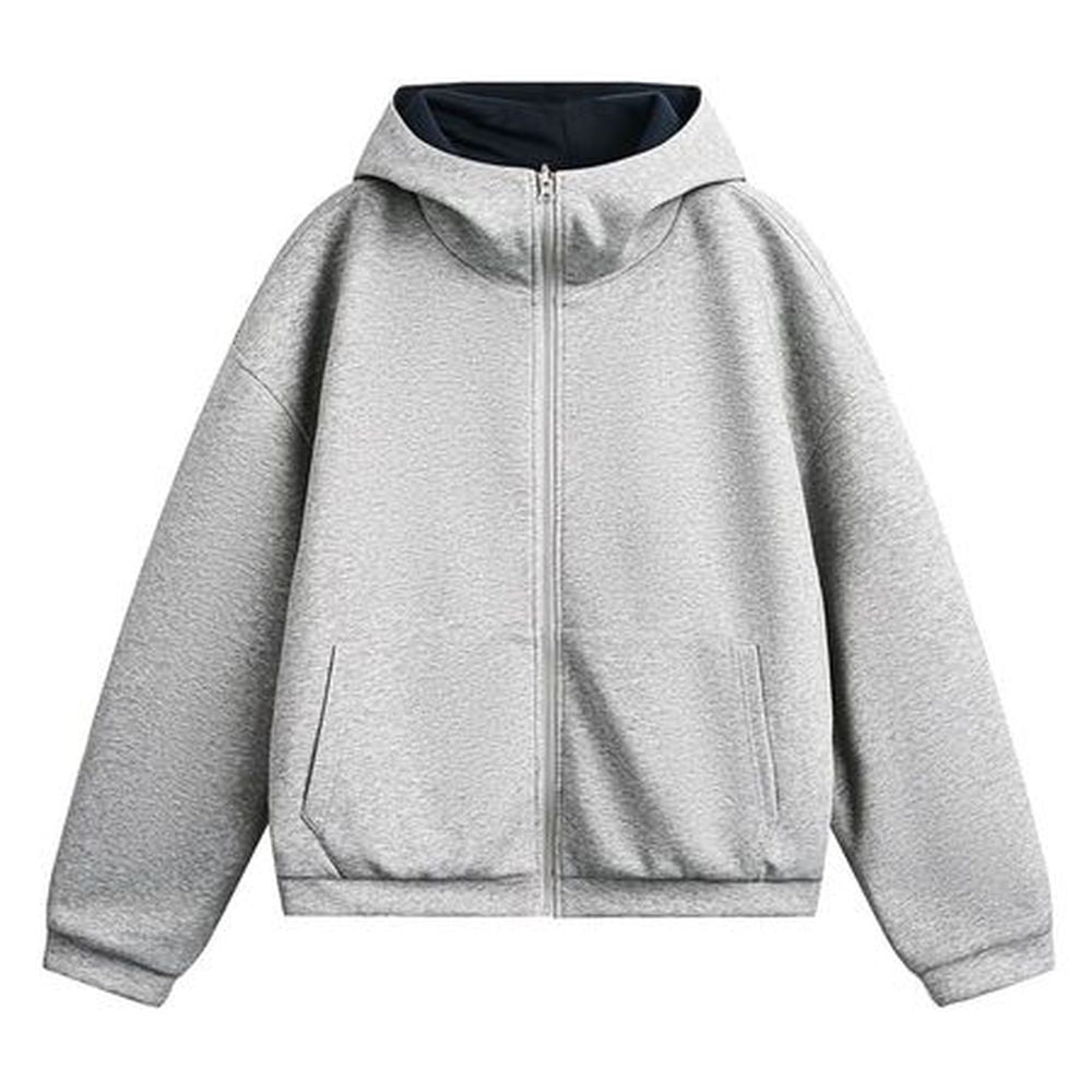 Men's Double-Sided Loose Zip-Up Sweatshirt