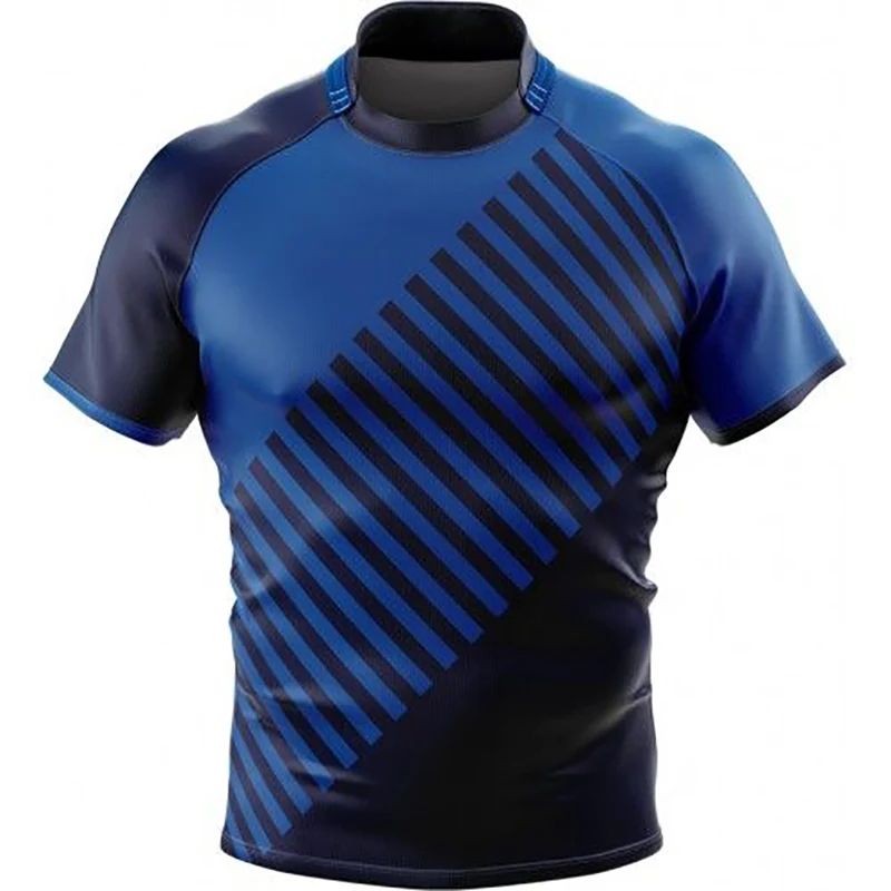 Men's Double Stitch Quick-Dry Rugby Jersey