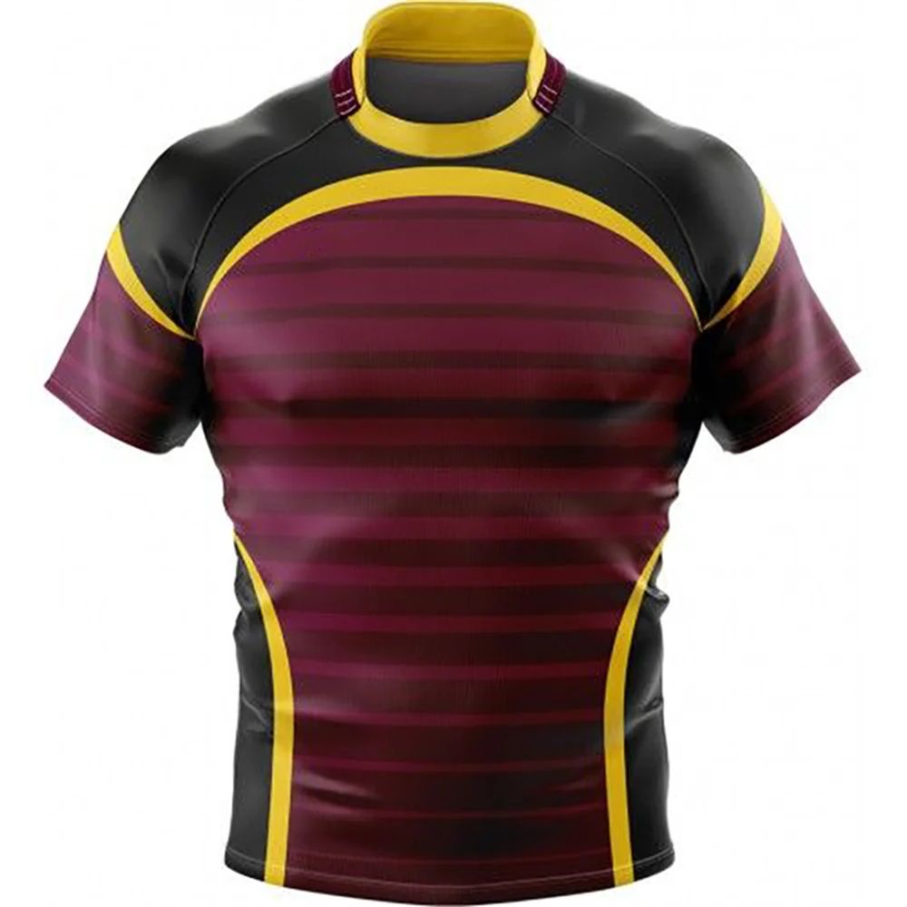 Men's Double Stitch Quick-Dry Rugby Jersey